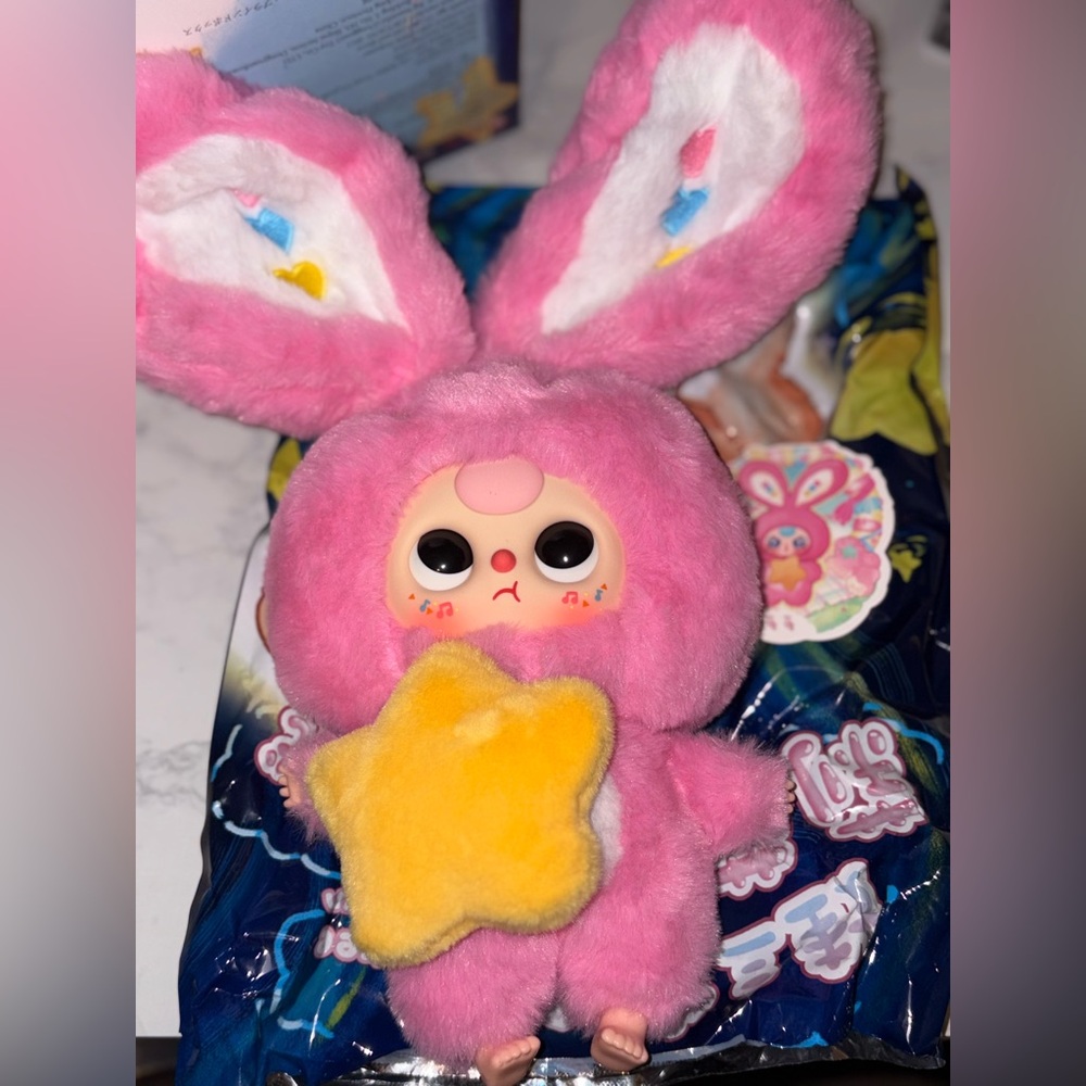Baby Three Lily Rabbit Town V3 CONFIRMED Pink Bunny Pendant